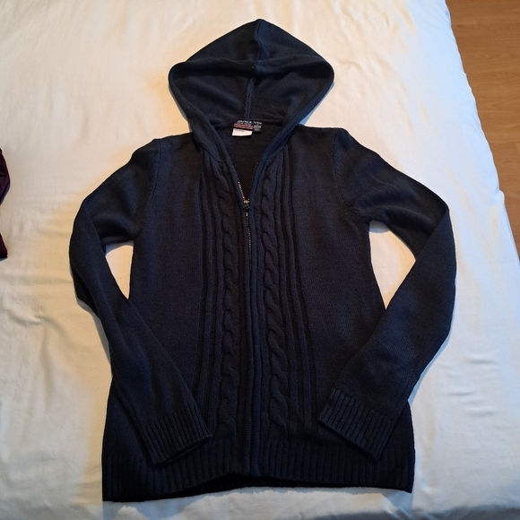 Nautica girls hooded zip up sweater size XL or 16, - Picture 1 of 6